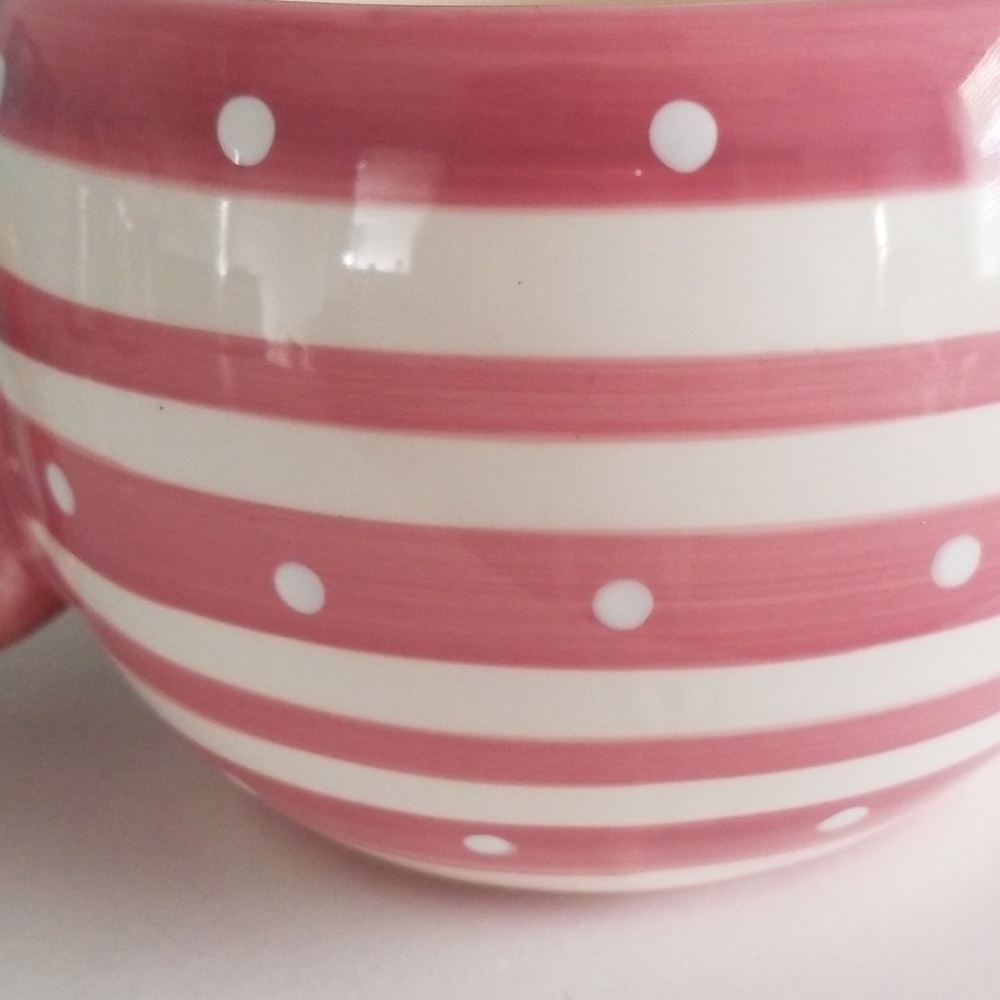 Coffee Lover Mug XL Pink and White - Picture 2 of 5